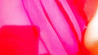 Indian Ass bandit Crossdresser Gaurisissy pressing her ample funbags in rosy saree