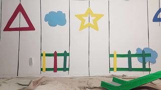 I revved my living apartment into the set of "SQUID GAME" Looking for actors for the movie