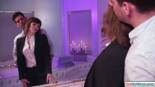 Huge-titted trans wifey Izzy Wilde is bathed by her luving spouse.The good-sized globes transgirl is wanked off and inhaled.The dark-haired tgirl is bum sex barebacked