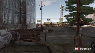 Taryn’s Ashfall hunt — wet lovemaking in bunker destroys - messy blow-job, perspiring cowgirl & rock hard doggy-style