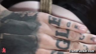 TS in a strappado suspension tormented