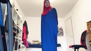 Fatima - getting off in hijab and underwear