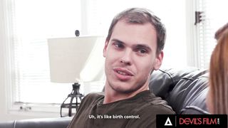 SATANS FILM - Killer Big-chested Trans Brittney Kade Gets Caboose Penetrated By Her Pal's Bf