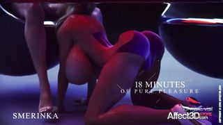 Luxurious Futa cartoon with fuck-a-thon playthings