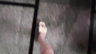 Tranny Ting xuan wanders and urinates outdoors.