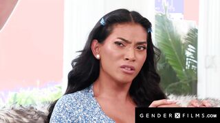 Splendid Trans Sitter PLUMBED By Enormous Dicked Army Bear