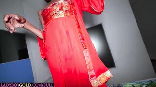 Nubile femboy from Laos humped in her cock-squeezing furry backside on movie