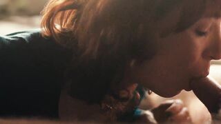 Uber-cute dt outside with a trans red-haired fuckslut