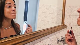 BEHIND-THE-SCENES, Maya and Luca Venture with Trans Kendall. Total vid on my Crimson Page.