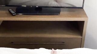 Diminutive Trans Girl Pounded by Trans Jizz-shotgun POINT OF VIEW