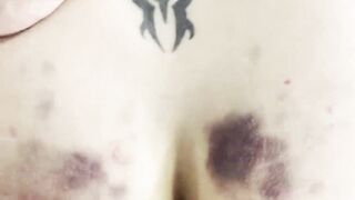 Diminutive Trans Girl Pounded by Trans Jizz-shotgun POINT OF VIEW