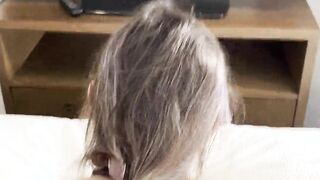 Diminutive Trans Girl Pounded by Trans Jizz-shotgun POINT OF VIEW