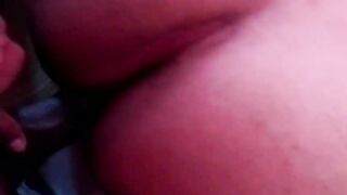 Transsexual Romi boinking a fat white bum