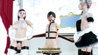 Imperious Hermaphroditism COUGAR bangs doll and 2 studs - gang toon manga porn domination & submission hermaphroditism