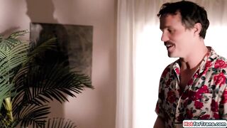 Latina caught cuckold with super-steamy XXL penis transgender princess Zariah Aura