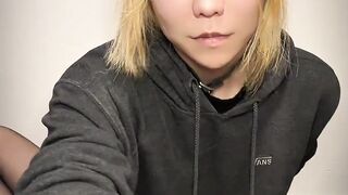 Uber-cute Japanese Femboy Lexi Faith jack off and jizz shot