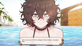 My Femboy Roomy: Off the hook Holiday #04 - Femboy Paramour Providing Blow-job In Swimming Pool