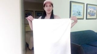 chinese trans anairb doing fantastic dance towel games