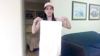 chinese trans anairb doing fantastic dance towel games