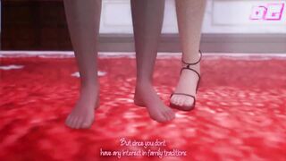 Animated Female dominance futa on femboy