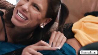 Successful sonny penetrate mega-slut step-mother and her TRANSSEXUAL girlfriend