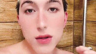 Femboy Lewd Bathroom and Spunk