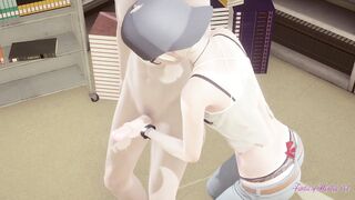 Yaoi Femboy - Tod makes his guy enjoy in the library - sissy man mmanga anime chinese chinese assfucker porno