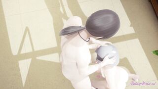 Yaoi Femboy - Tod makes his guy enjoy in the library - sissy man mmanga anime chinese chinese assfucker porno