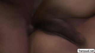 Huge bootie latina TRANSSEXUAL assfuck banged by her masseuse