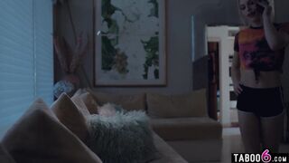 eighteen years elder light-haired trans Izzy Wilde screwed stiff bum sex while housesitting