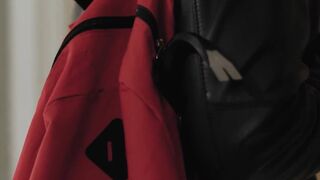 eighteen years elder light-haired trans Izzy Wilde screwed stiff bum sex while housesitting