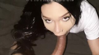 Nice Smallish TRANSSEXUAL Teenager Pietra Likes It Deep & Black