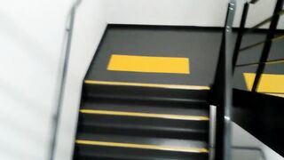 Tsukasa's Public Outdoor Exposure on the Emergency Staircase