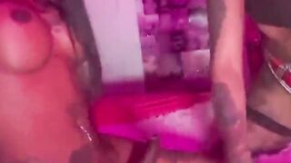 Magnificent Ebony TRANSSEXUAL Kendall Screws TRANSSEXUAL Londyn Dior Sapphic Fuck-a-thon