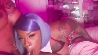 Magnificent Ebony TRANSSEXUAL Kendall Screws TRANSSEXUAL Londyn Dior Sapphic Fuck-a-thon