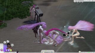 sims four futa shemale bitches tropical butt sex intercourse