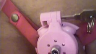 sissy girl gets permanently glued into chastitycage jessiesissyadventures