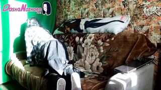 DashaNoihara #47 - Nerd femboy in long black micro-skirt and chocolate-colored stockings