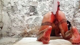 Assfuck Wide open With A Bottle