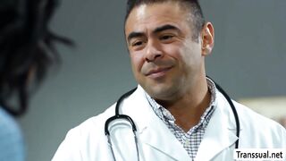 Cheater doc no condom tears up TRANSSEXUAL patients pink hole