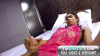 Sticky Cumshot with Ladyboy Mickey