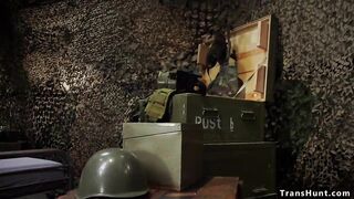 Military t-model bumfuck penetrates Cougar