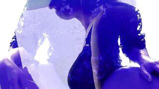 smoking sissy whore allurement in platform stilettos & underwear