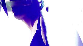 smoking sissy whore allurement in platform stilettos & underwear