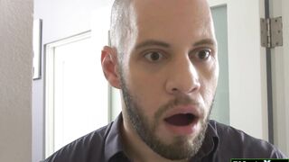 My new college tenant has some big tits n packs a hard cock