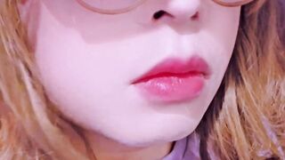 A crossdresser rambles around the bookshelf with an buttfuck speculum slammed. He gets so aroused that he finishes up spurting (lol)