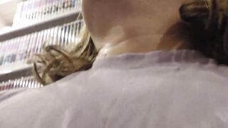 A crossdresser rambles around the bookshelf with an buttfuck speculum slammed. He gets so aroused that he finishes up spurting (lol)