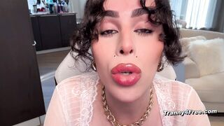 Seductive Trans Girl Plays With Her Hard Dicks