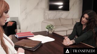 MESMERIZED - Jaw-dropping Trans Eva Maxim Smashes Stacked Sandy-haired COUGAR Lauren Phillips