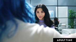 ADULT TIME - Intern Jane Wilde Is Welcomed With Moist Screw From CEO Jade Venus Observed By The Office